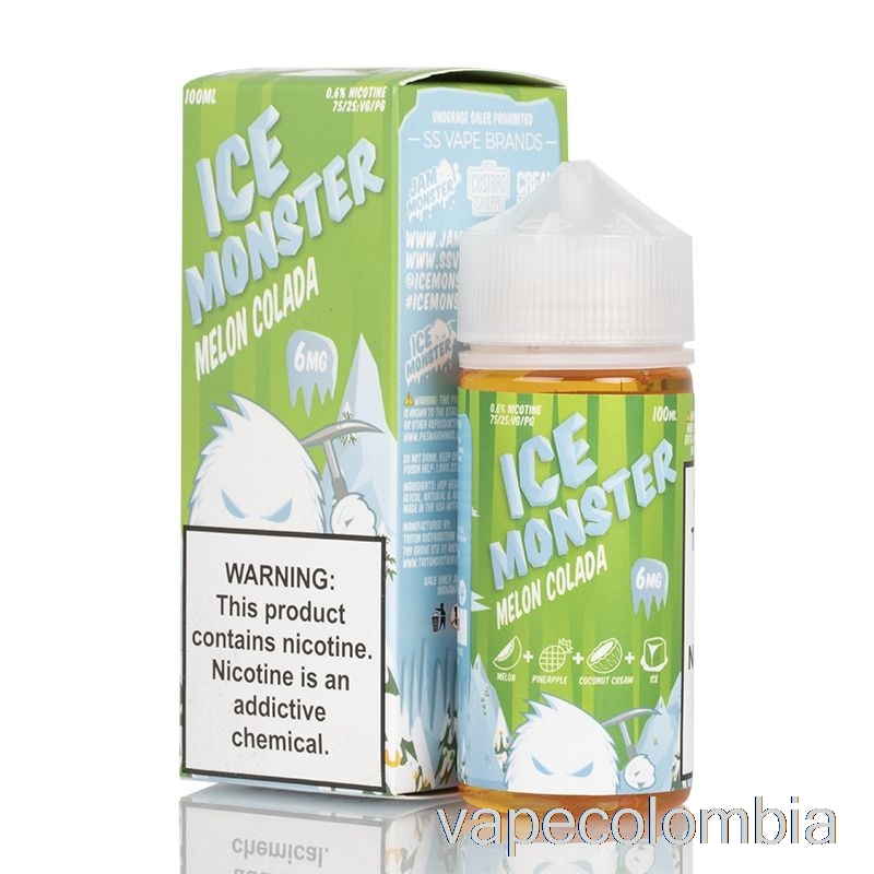 Vape Desechable Ice Melon Colada - Ice Monster - 100ml 3mg